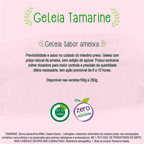 Tamarine Zero Açúcar  250 g - Geleia - Sabor Ameixa