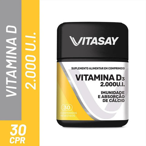 Vitamina D Vitasay 2.000UI - 30 Unidades - Comprimido
