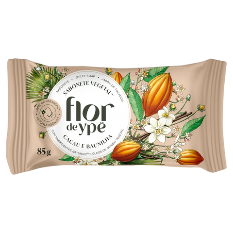 Sabonete Flor Ype Veg Cacau e Baunilha 85g