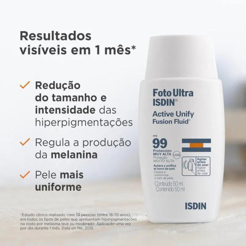 Clareador Facial ISDIN Foto Ultra Active Unify  FPS 99 - 50 mL