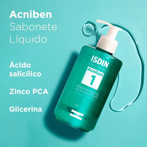 ISDIN Acniben Sabonete Líquido Facial 416g