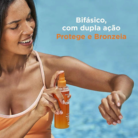 Protetor Solar Corporal ISDIN Fotoprotector Hydro Oil Bronzeador FPS 30 - 200 mL