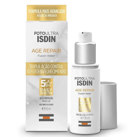 Protetor Solar Facial ISDIN Foto Ultra Age Repair Fusion Water FPS 50 - 50 mL