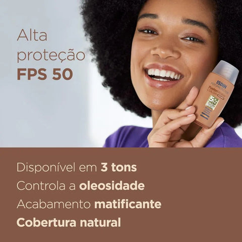 Protetor Solar Facial ISDIN Fusion Water Color Escura - FPS 50 - 50 mL