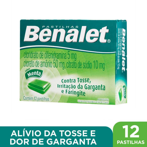 Benalet 12 Unidades - Sabor Menta - Pastilha