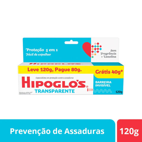 Creme para Assaduras Hipoglós Transparente 120g - Pomada