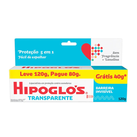 Creme para Assaduras Hipoglós Transparente 120g - Pomada