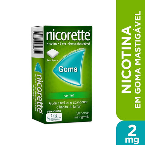 Nicorette 2mg - 30 Unidades - Goma