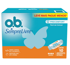 Absorvente Interno O.B. Original  Super - 10 Unidades