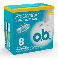 Absorvente Interno O.B. Procomfort  Médio - 8 Unidades