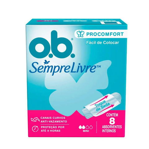 Absorvente Interno O.B. Procomfort Mini - 8 Unidades
