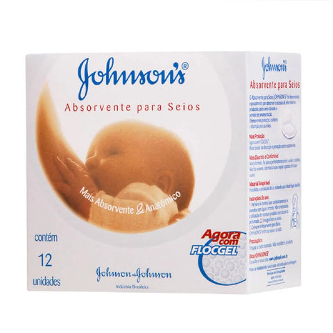 Absorvente Para Seios (Johnson & Johnson) - 12 Unidades