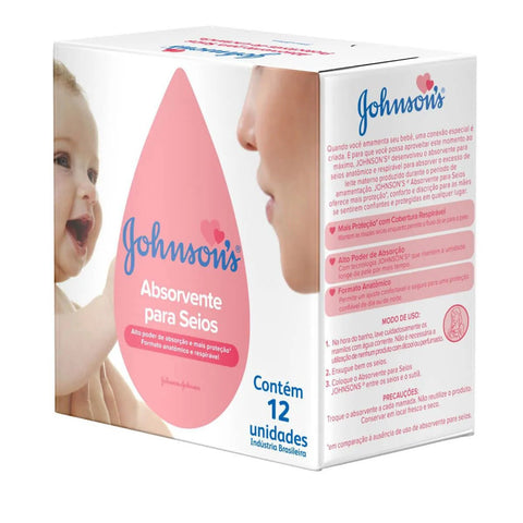 Absorvente Para Seios (Johnson & Johnson) - 12 Unidades