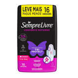 Absorvente Sempre Livre Adapt Plus Noite e Dia  Com Abas - Cobertura Suave - 16 Unidades