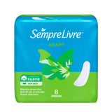 Absorvente Sempre Livre Adapt  Sem Abas - Cobertura Suave - 8 Unidades