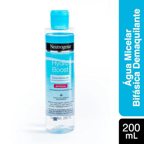 Água Micelar Neutrogena Bifásica - Linha Hydro Boost - 200 mL