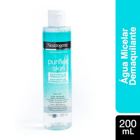 Água Micelar Neutrogena Demaquilante - Linha Purified Skin - 200 mL