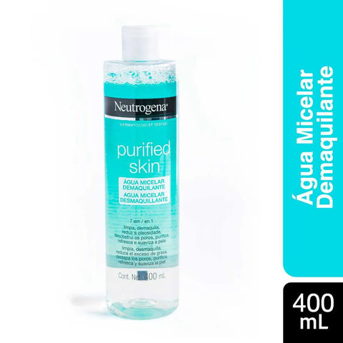 Água Micelar Neutrogena Demaquilante - Linha Purified Skin - 400 mL