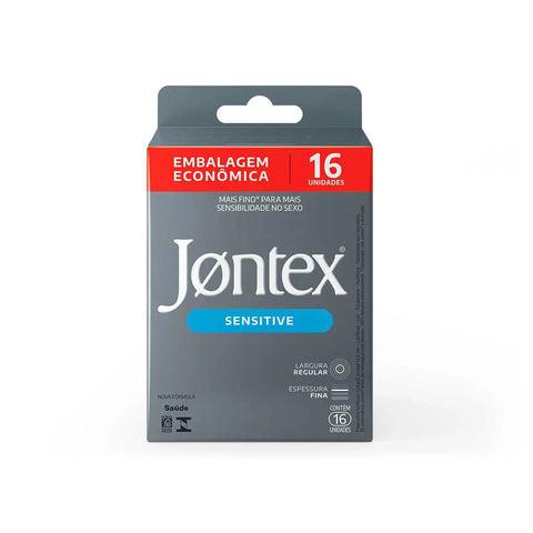 Camisinha Jontex Sensitive Com 16 Unidades