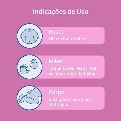 Lenço Umedecido Johnson's Baby Hora do Sono 96 Unidades