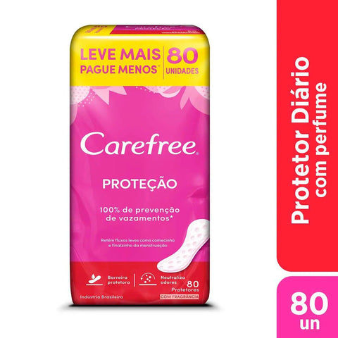 Protetor Diário Carefree Original Com Perfume, Leve 80 Pague 60