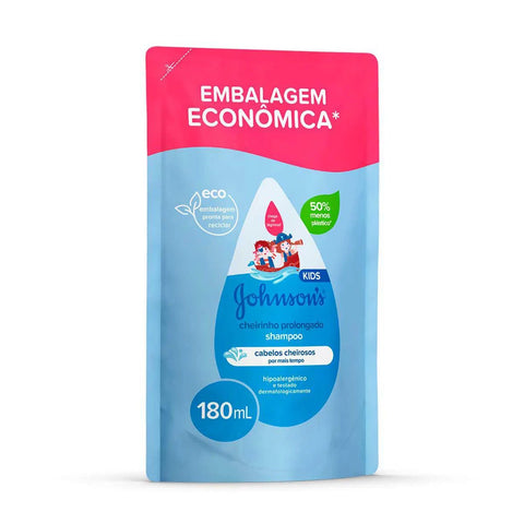 Refil Shampoo Johnson's Kids Cheirinho Prolongado 180ml