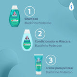 Shampoo Johnson's Baby  Blackinho Poderoso - 400 mL