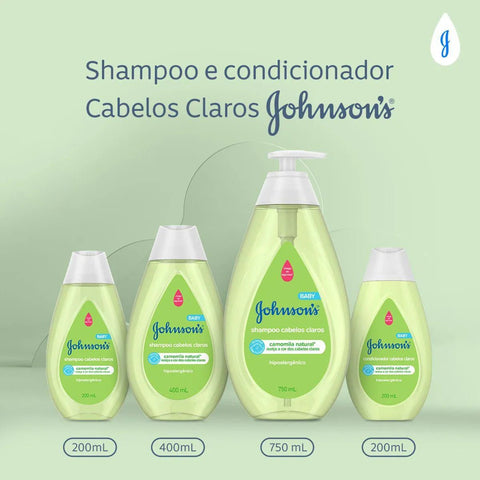Shampoo Johnson's Baby Cabelos Claros - 400 mL