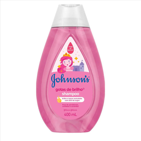 Shampoo Johnson's Baby  Gotas de Brilho - 400 mL