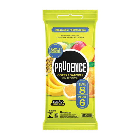 Preservativo Prudence Mix Tropical 8 unidades
