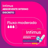 Absorvente Interno Intimus Discreto  16 Unidades - Tamanho Médio
