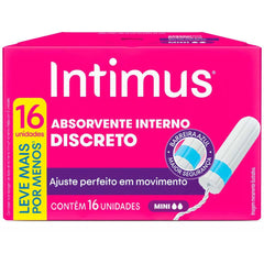 Absorvente Interno Intimus Discreto  16 Unidades - Tamanho Mini