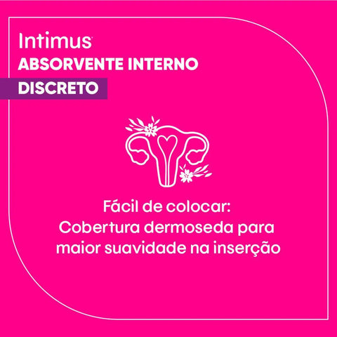 Absorvente Interno Intimus Discreto  16 Unidades - Tamanho Mini