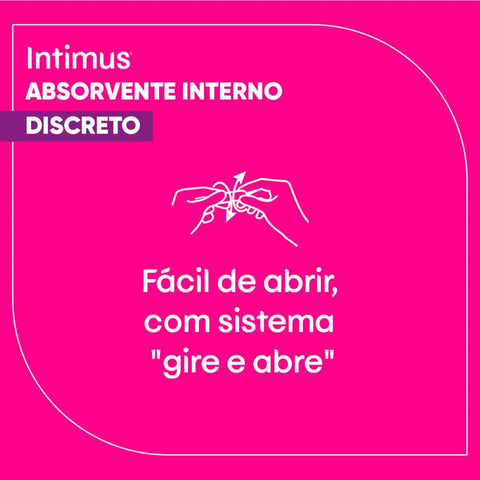Absorvente Interno Intimus Discreto  16 Unidades - Tamanho Mini