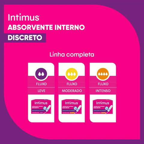 Absorvente Interno Intimus Discreto  16 Unidades - Tamanho Mini