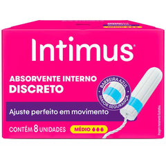 Absorvente Interno Intimus Discreto  8 Unidades - Tamanho Médio