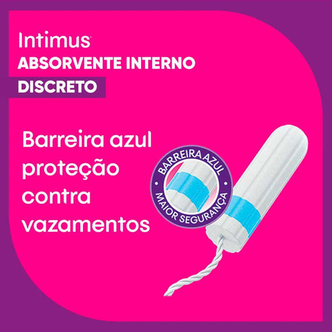 Absorvente Interno Intimus Discreto  8 Unidades - Tamanho Médio