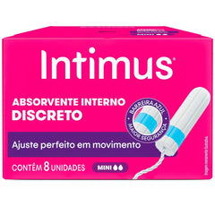 Absorvente Interno Intimus Discreto  8 Unidades - Tamanho Mini