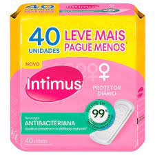 Absorvente Intimus Antibacteriana  Diário - 40 Unidades