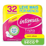 Absorvente Intimus  Com Abas - Cobertura Seca - 32 Unidades