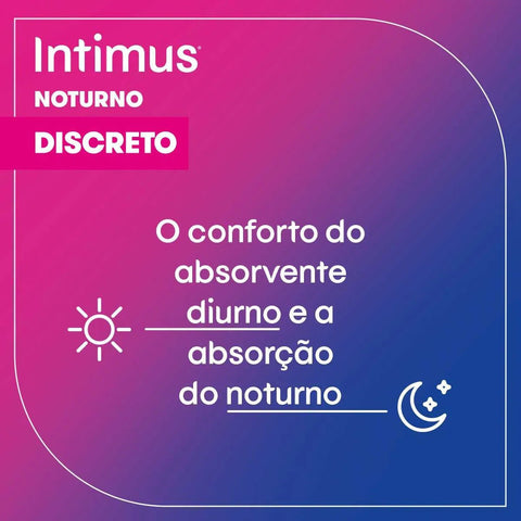 Absorvente Intimus Dia e Noite Ultrafino Com Abas - Cobertura Suave - 14 Unidades