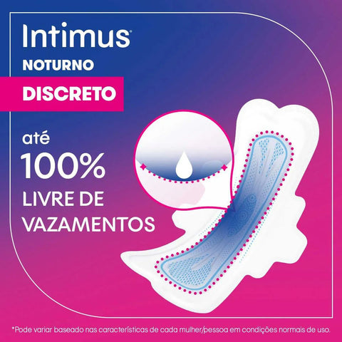 Absorvente Intimus Dia e Noite Ultrafino Com Abas - Cobertura Suave - 28 Unidades