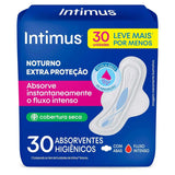 Absorvente Intimus Gel Noturno  Com Abas - Cobertura Seca - 30 Unidades