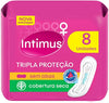 Kimberly-Clark Absorvente Intimus Gel Tripla Proteção Sem Abas - Cobertura Seca - 8 Unidades
