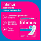 Absorvente Intimus Gel Tripla Proteção  Sem Abas - Cobertura Suave - 8 Unidades