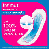 Absorvente Intimus Gel Tripla Proteção  Sem Abas - Cobertura Suave - 8 Unidades