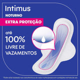 Absorvente Intimus Noturno  Com Abas - Cobertura Seca - 8 Unidades