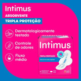 Absorvente Intimus Tripla Proteção  Com Abas - Cobertura Suave - 16 Unidades