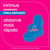 Absorvente Intimus Tripla Proteção  Com Abas - Cobertura Suave - 16 Unidades