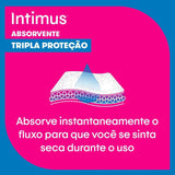 Absorvente Intimus Tripla Proteção  Com Abas - Cobertura Suave - 16 Unidades